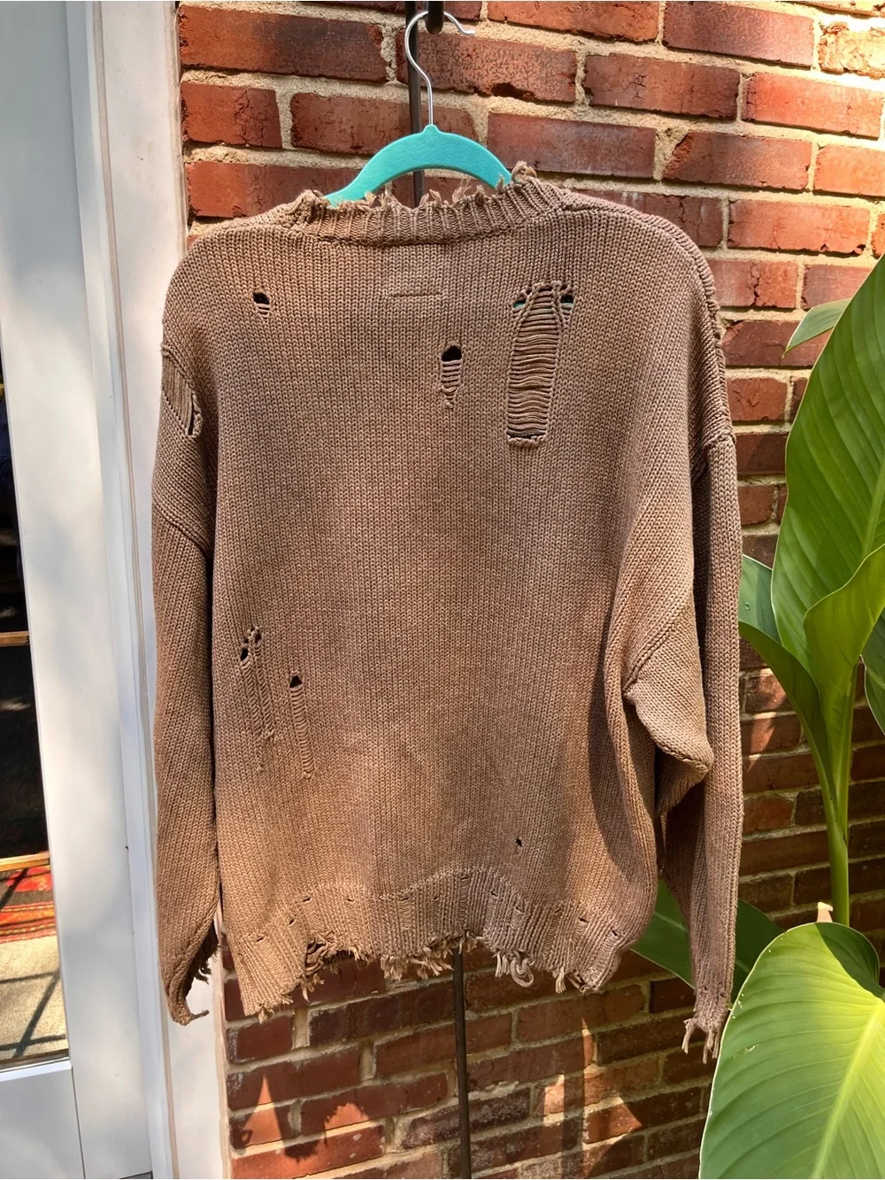 Denimist Distressed American Flag Sweater